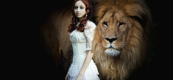 Spiritual Warrior Woman and Lion Symbolism and Meaning