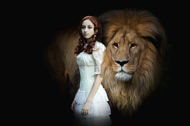 Spiritual Warrior Woman and Lion Symbolism and Meaning